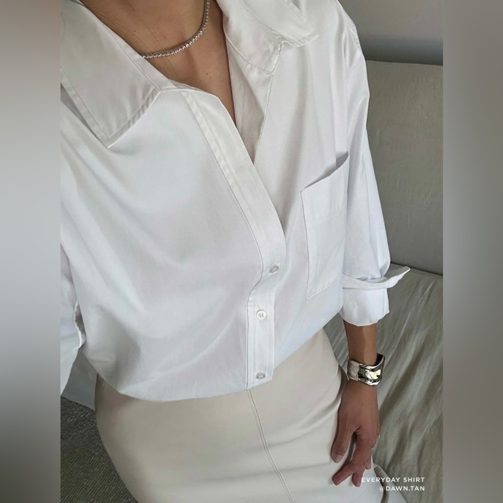 Brochu Walker The Everyday Shirt in Salt White